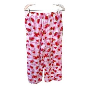 Mystree Watermelon Lounge Pants Pink & Red Size Large